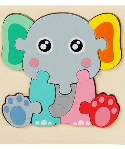 Puzzle Montessori con elefante