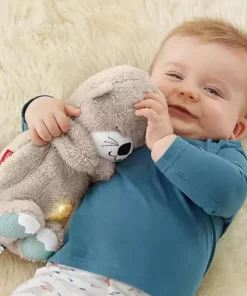 Respirazione lontra peluche - Lontra che respira - Buona notte Peluche interattivo, Peluche musicale con luce notturna per bambini